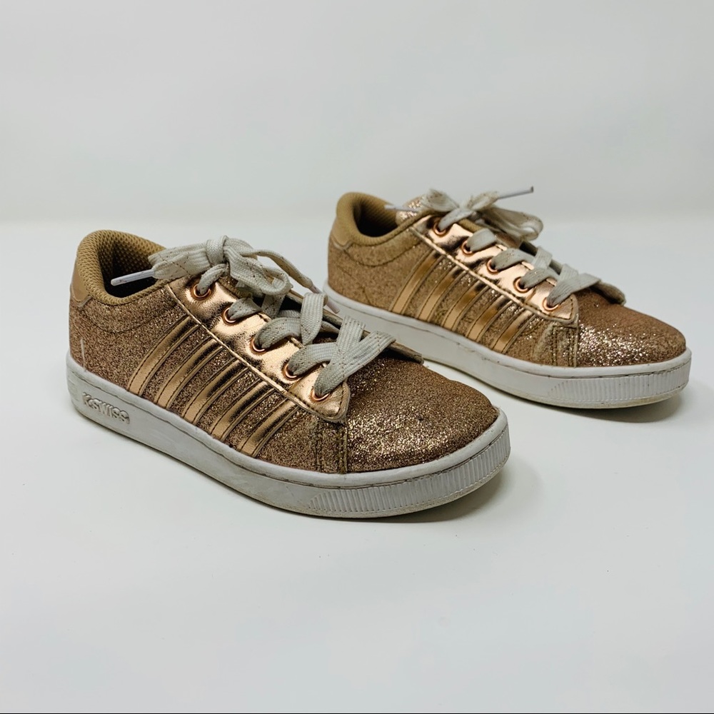 K-Swiss Rose Gold Glitter Sneakers